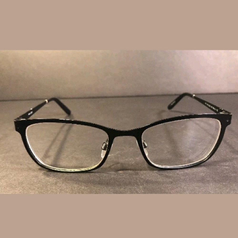Max Cole MC 1443 Matte Black Metal Eyeglas